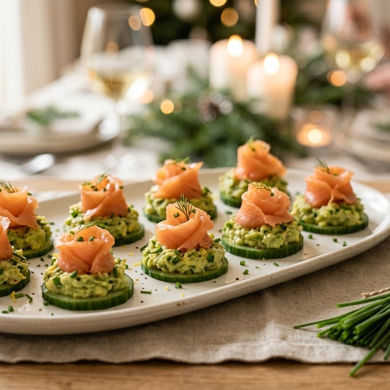 Zalm-avocadotaartjes recept