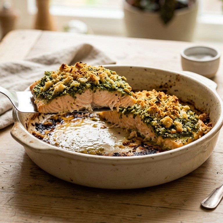 Zalm met pesto recept