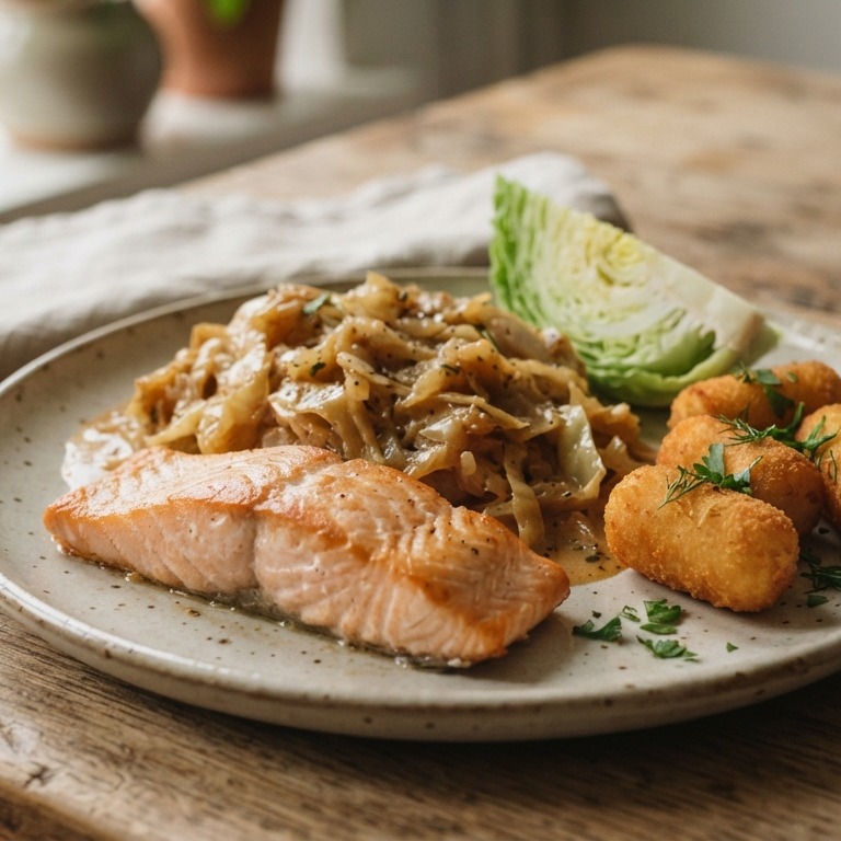 Zalm met spitskool recept