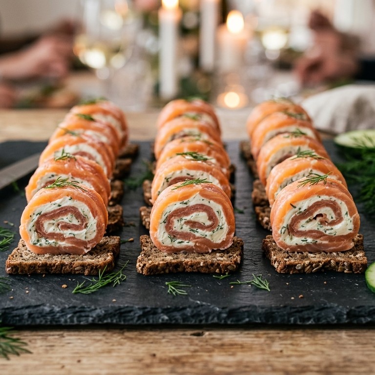 Zalm-mierikswortelrondjes recept