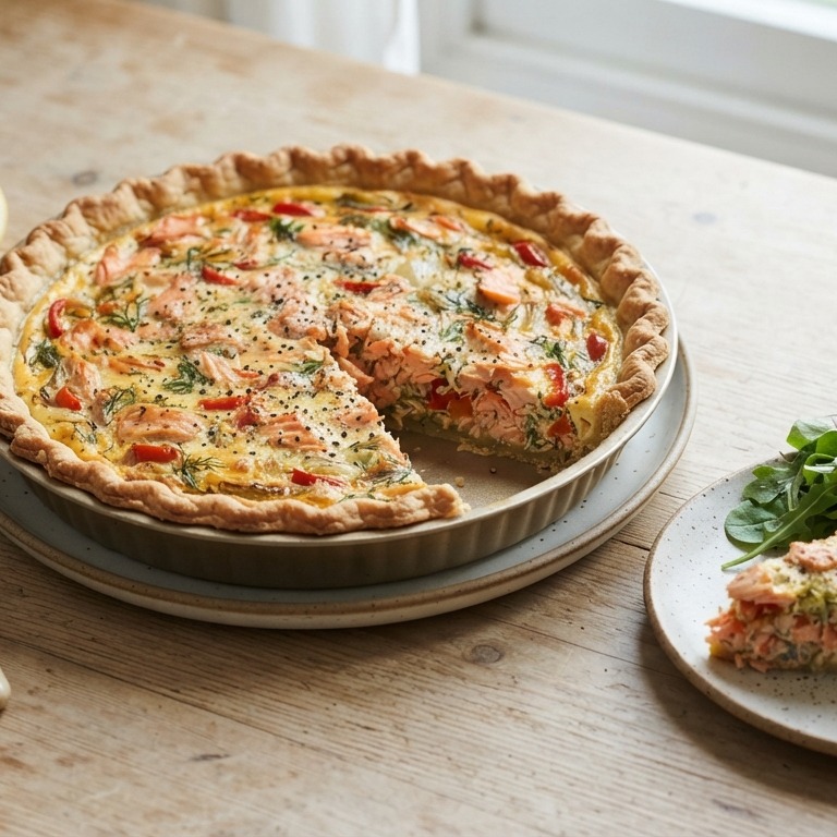 Zalm quiche recept
