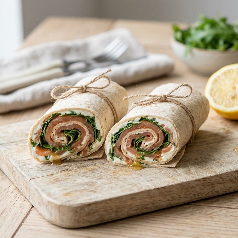 Zalm-rucolawraps recept