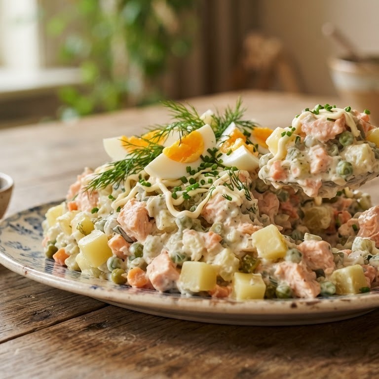 Zalm-salade op z'n lekkerst recept