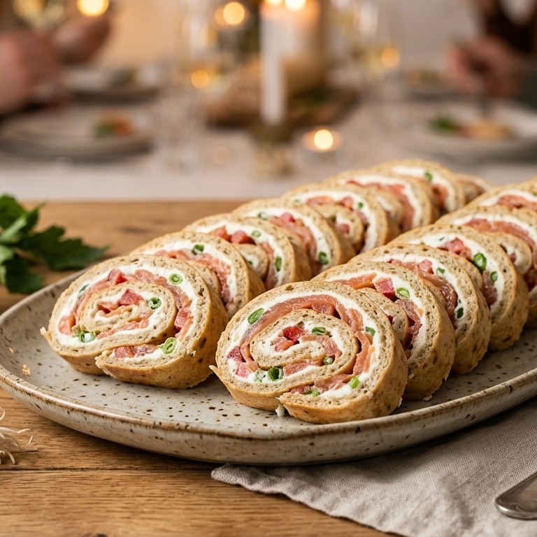 Zalm sandwichrol voor buffet recept