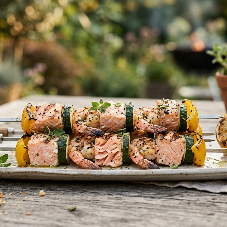 Zalm spiesen recept