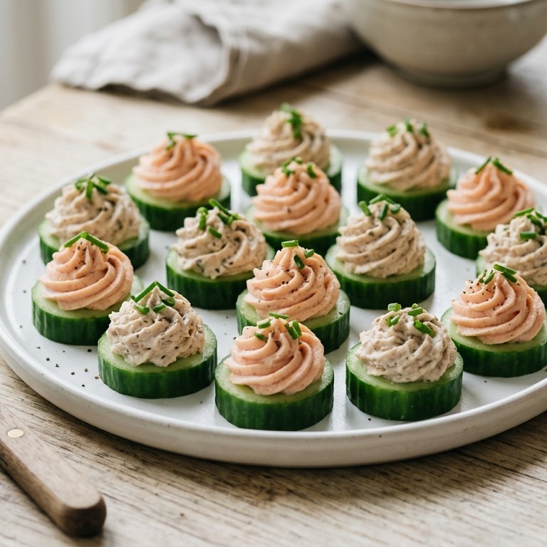 Zalm/tonijn hapjes recept
