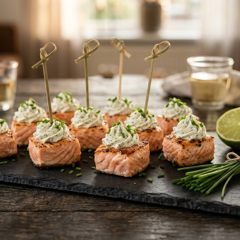 Zalmbonbons recept