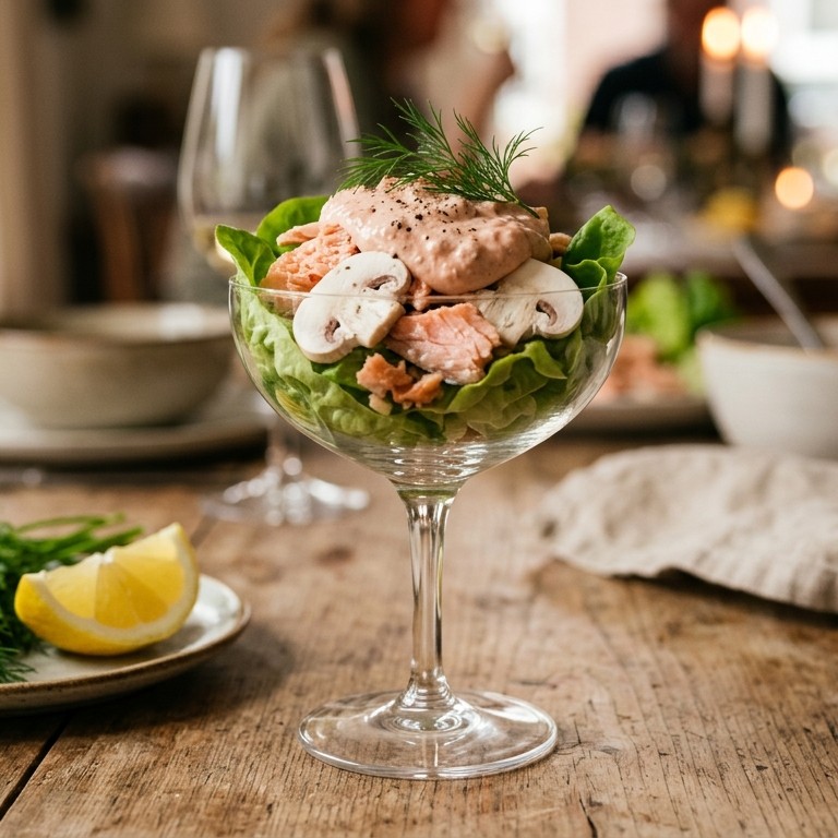 Zalmcocktail met cocktailsaus recept
