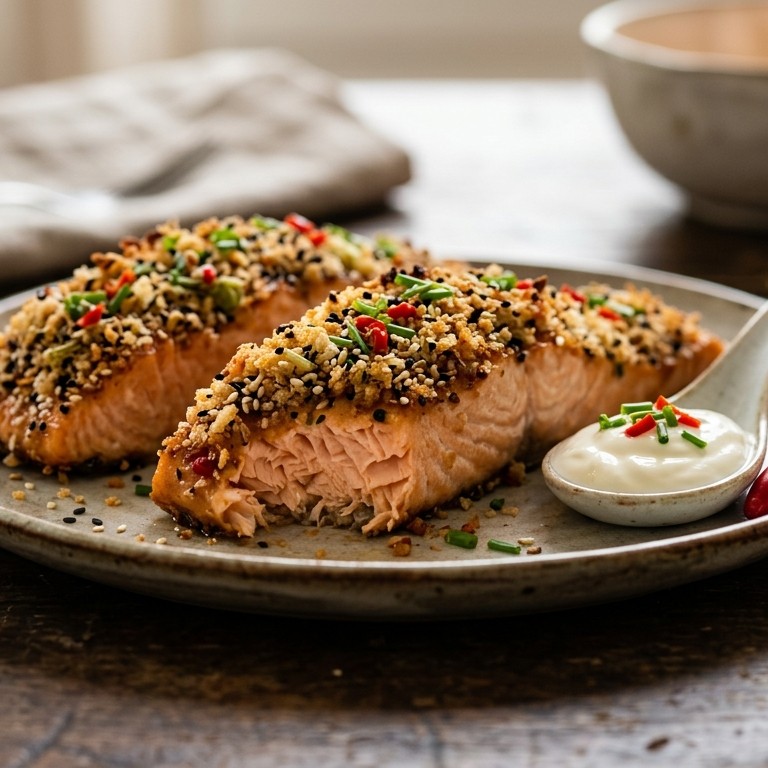 Zalmfilets met kruidenkorst recept