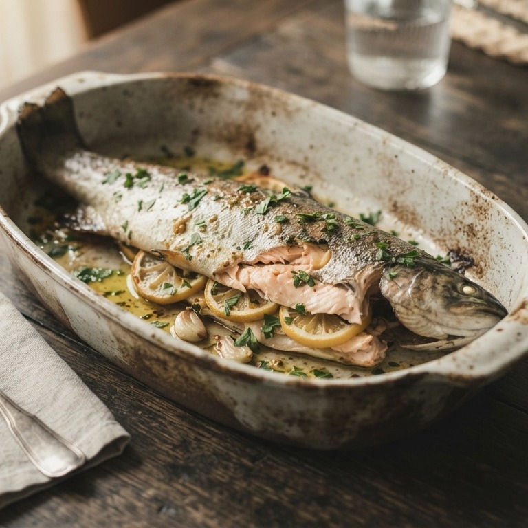 Zalmforel uit de oven recept