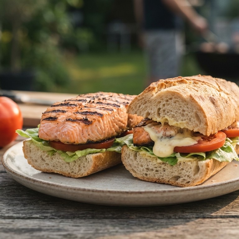 Zalmmoten van de grill recept