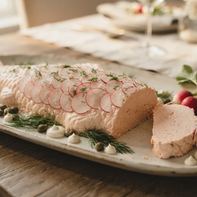 Zalmmousse in een vorm recept