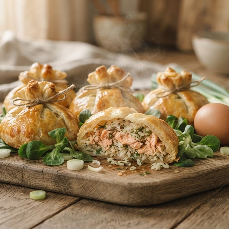 Zalmpakketjes recept