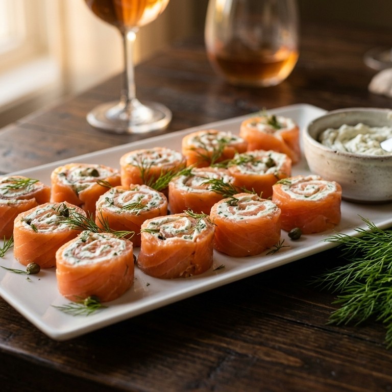 Zalmrolletjes recept