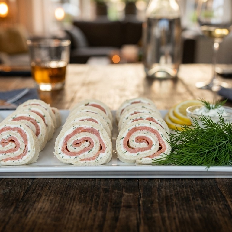 Zalmrolletjes met roomkaas recept