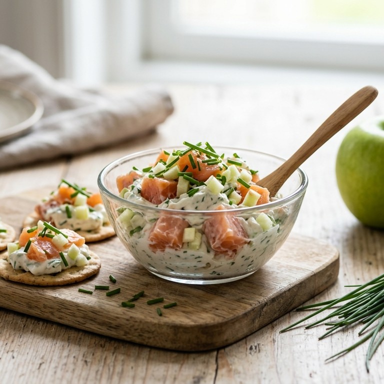 Zalmsalade met appel recept