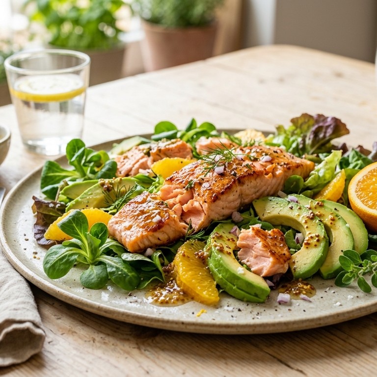 Zalmsalade met avocado recept