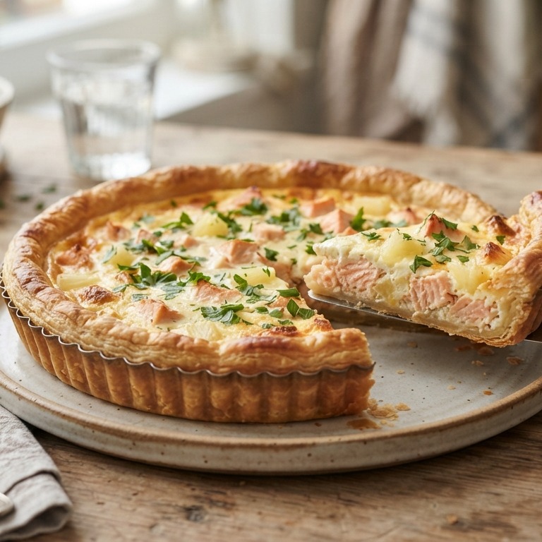 Zalmtaart recept
