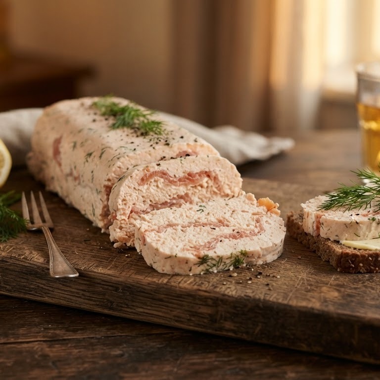 Zalmterrine recept