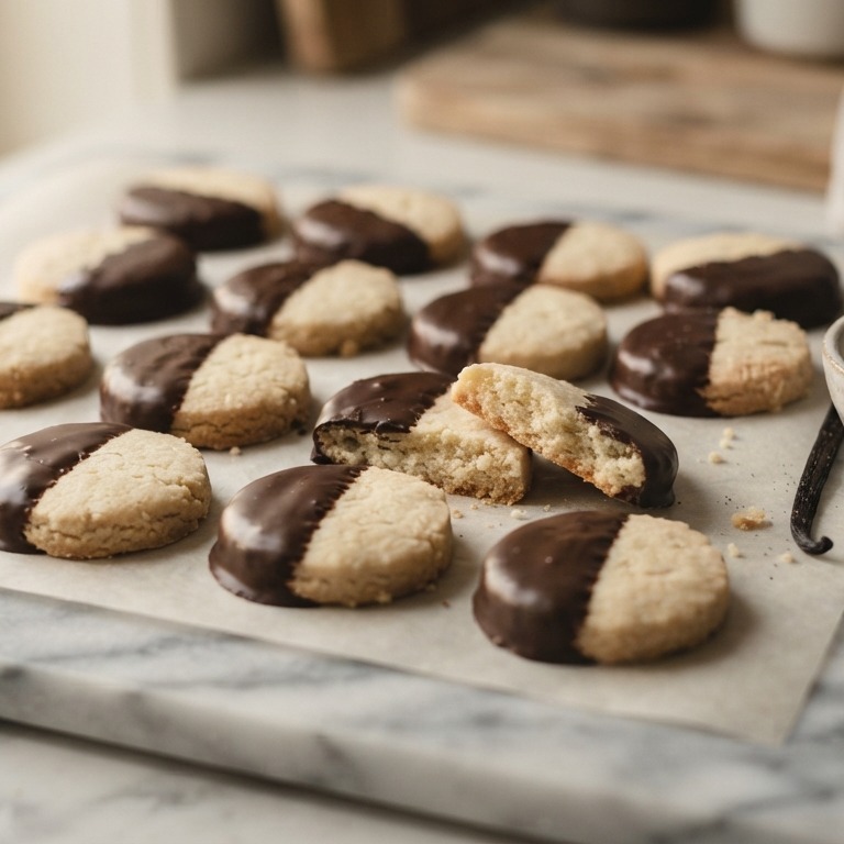Zandkoekjes met chocolade recept