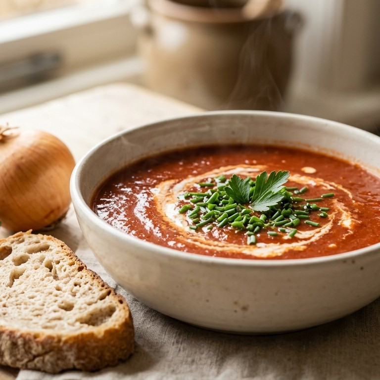 Zelf gemaakte tomatensoep (verse) recept
