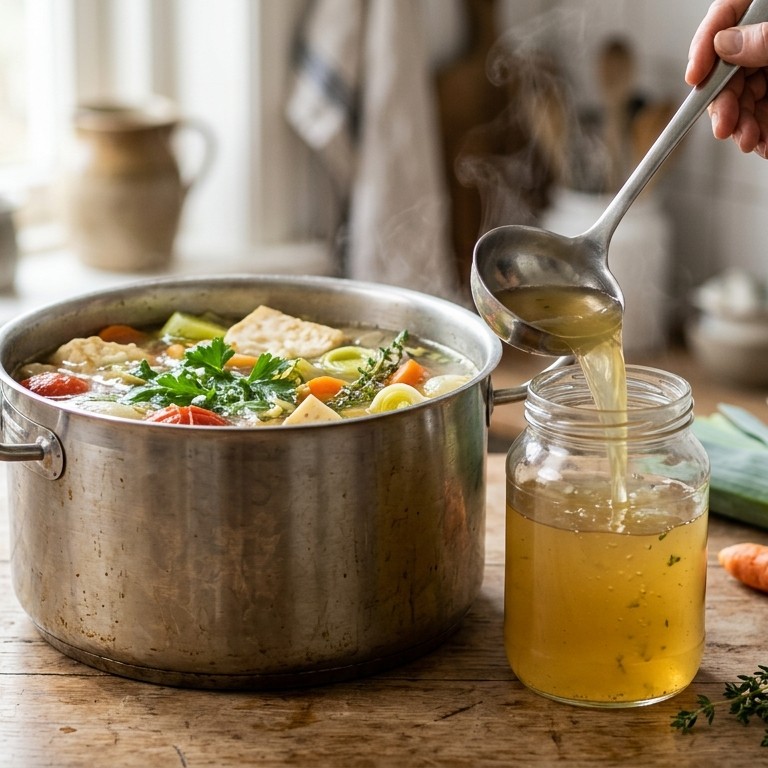 Zelfgemaakte groentebouillon recept