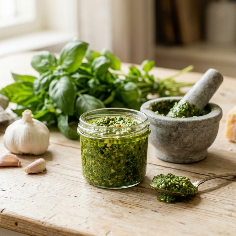 Zelfgemaakte pesto recept