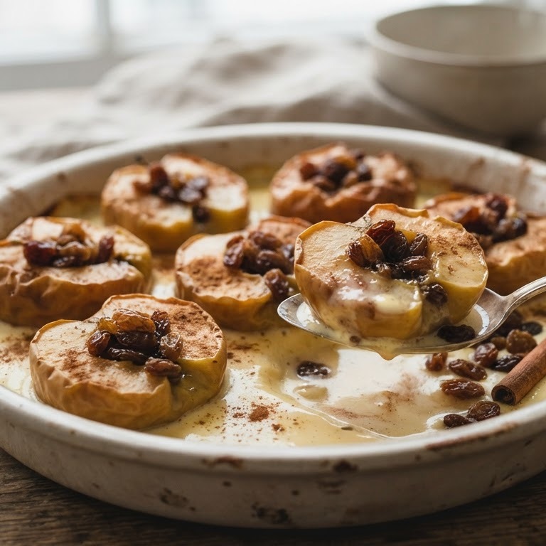 Zoete appels met vanillevla uit de oven recept