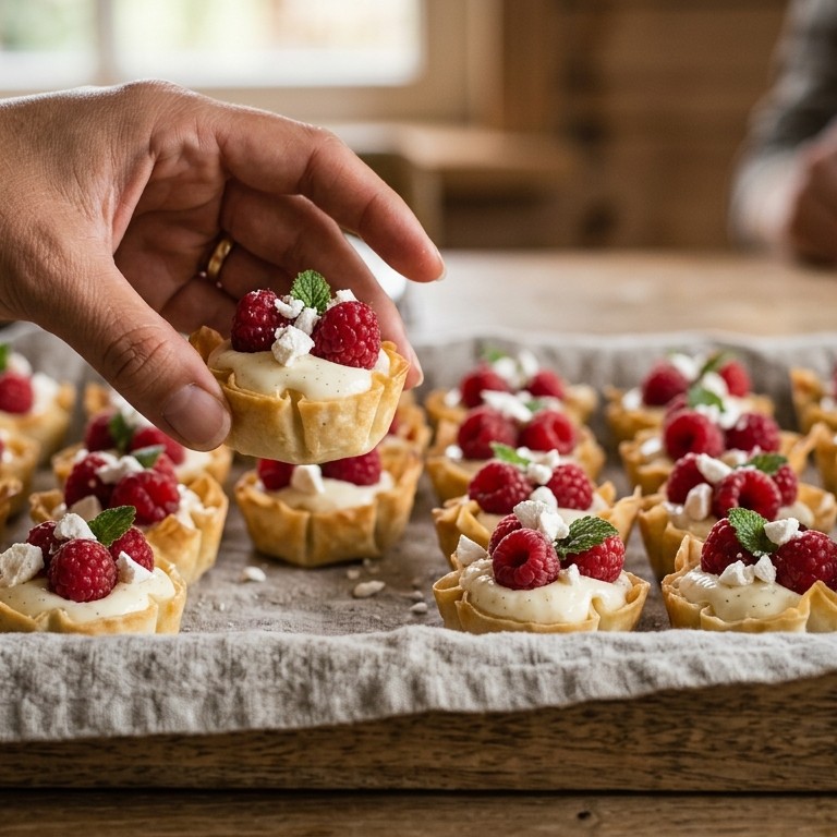 Zoete frambozenhapjes recept