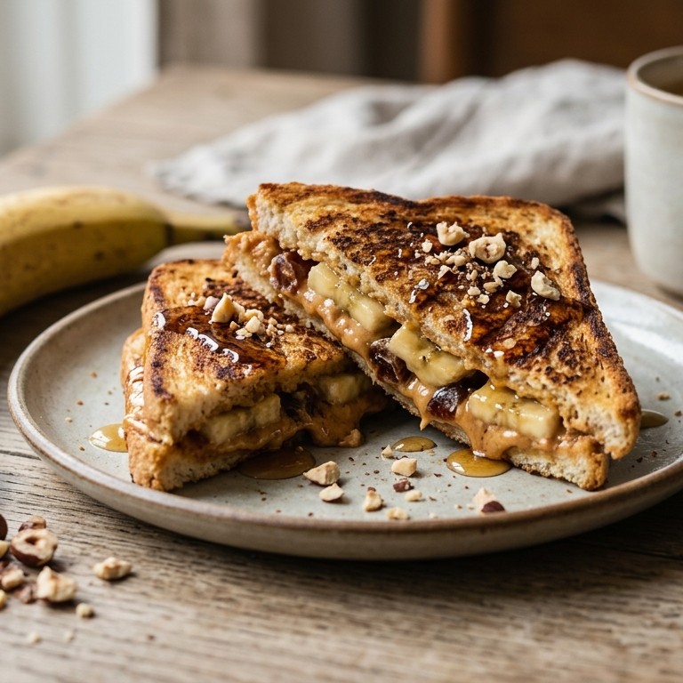 Zoete pinda-tosti recept