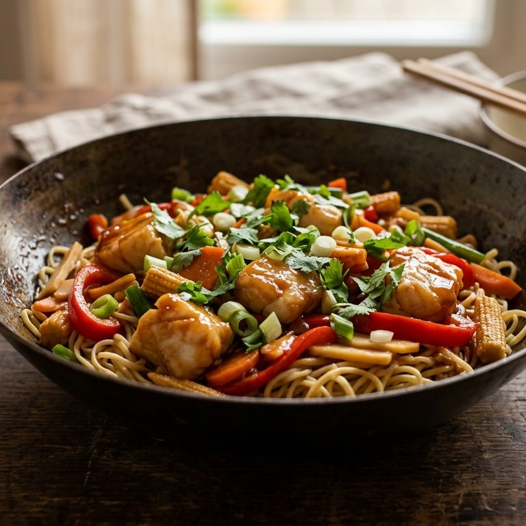 Zoetzure kabeljauw met paprika recept