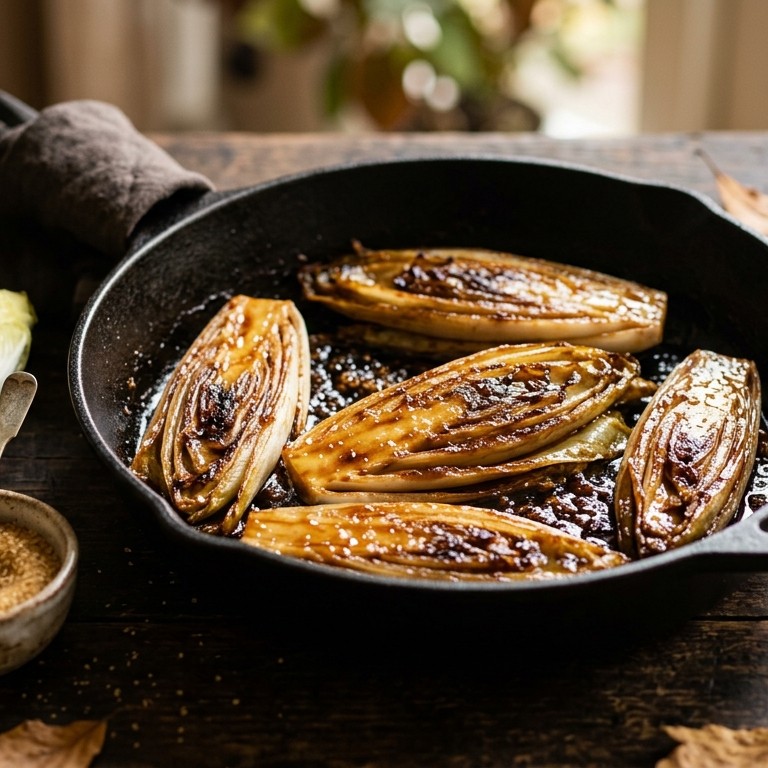 Zoetzuur gebakken witlof recept
