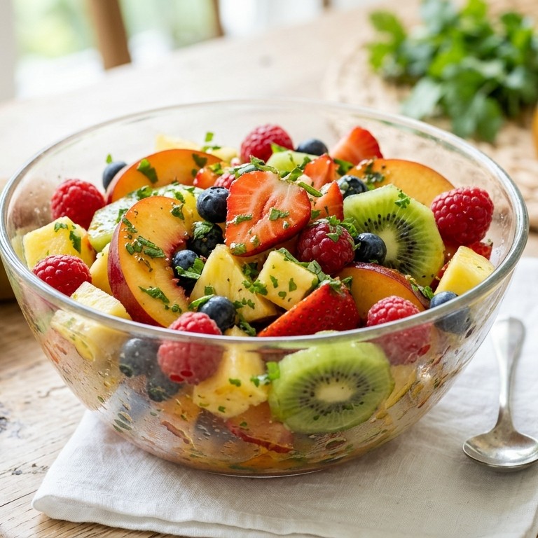 Zomersalade met sinaasappel-koriander-dressing recept