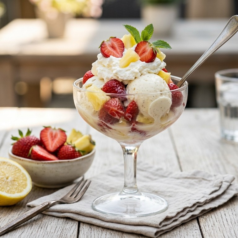 Zomerse ijscoupe recept
