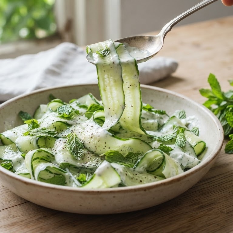 Zomerse komkommersalade recept