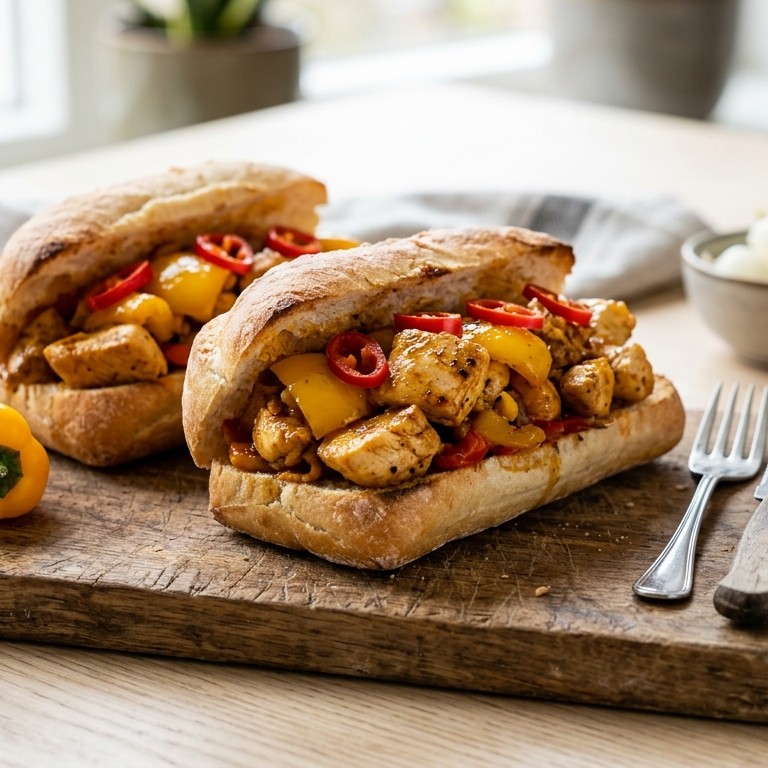 Zonnige kipfilet op verse broodjes uit de oven recept