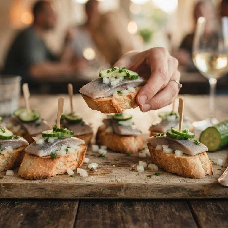 Zure haring stokbrood recept