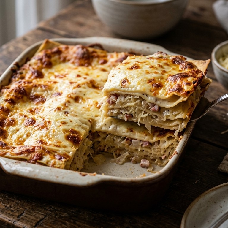 Zuurkool lasagne recept