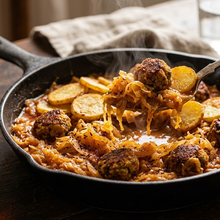 Zuurkool met een Hongaars tintje recept