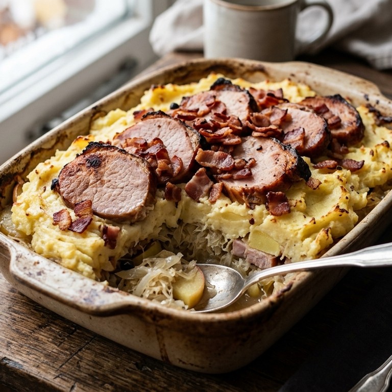 Zuurkoolovenschotel recept