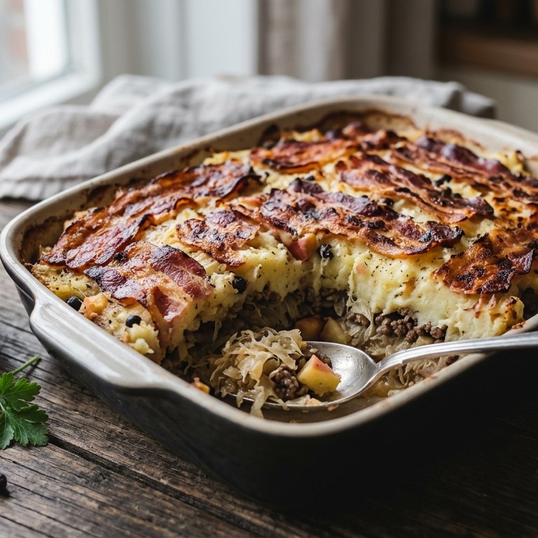 Zuurkoolschotel met bacon recept