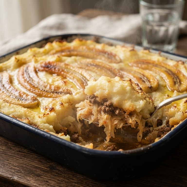 Zuurkoolschotel met banaan recept