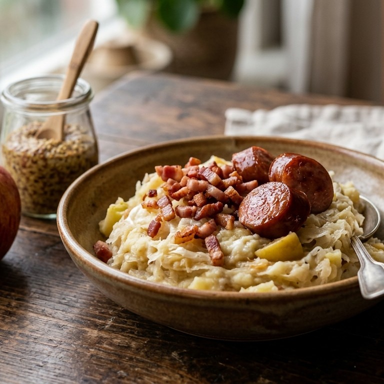 Zuurkoolstamppot recept