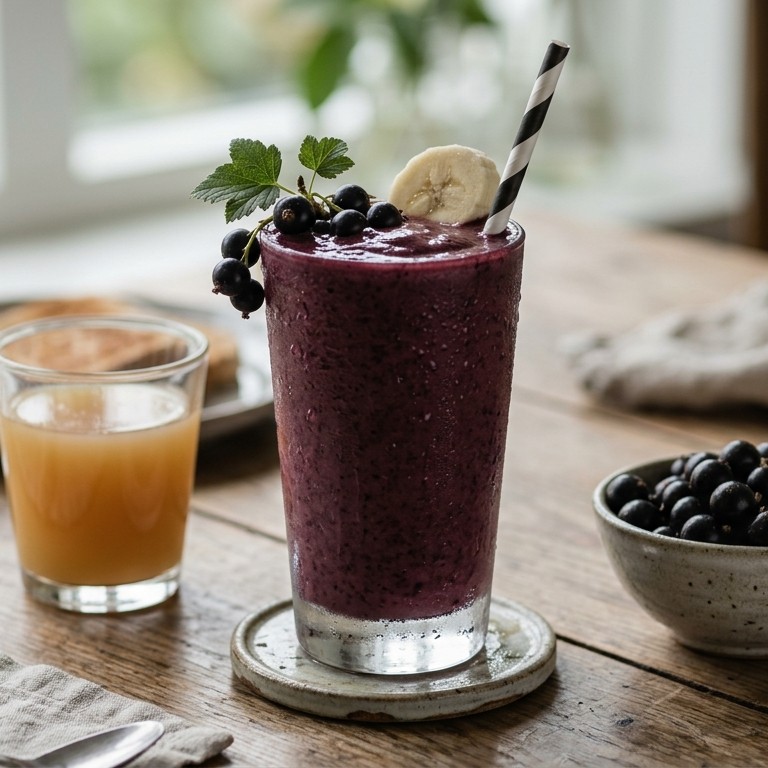 Zwarte banaansmoothie recept