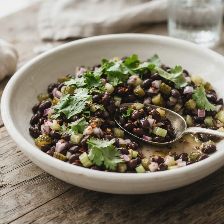Zwarte bonensalade recept