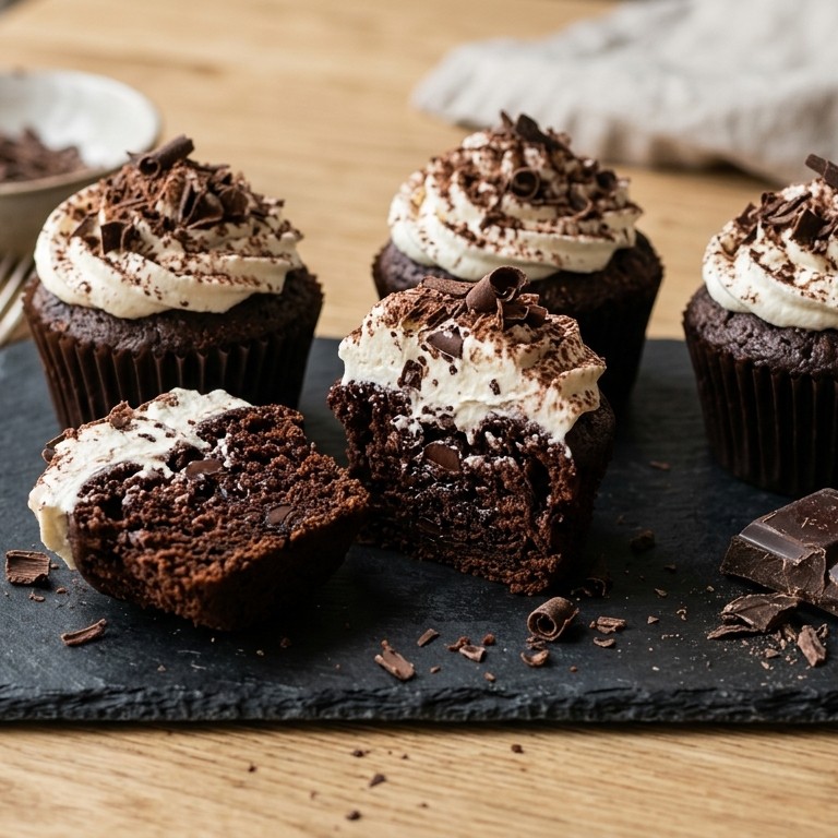 Zwarte cupcakes recept