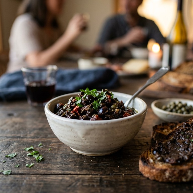 Zwarte olijftapenade recept
