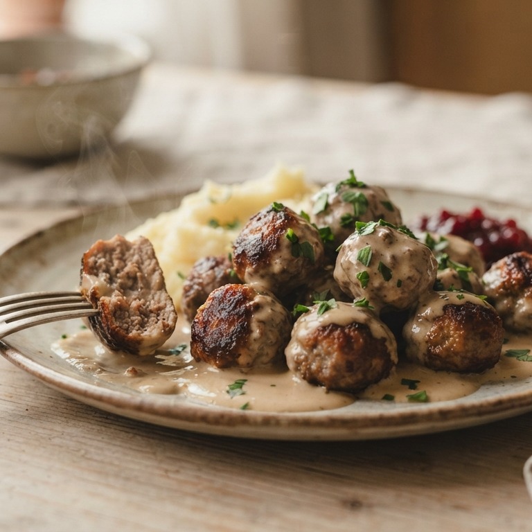 Zweedse gehaktballetjes met roomsaus recept