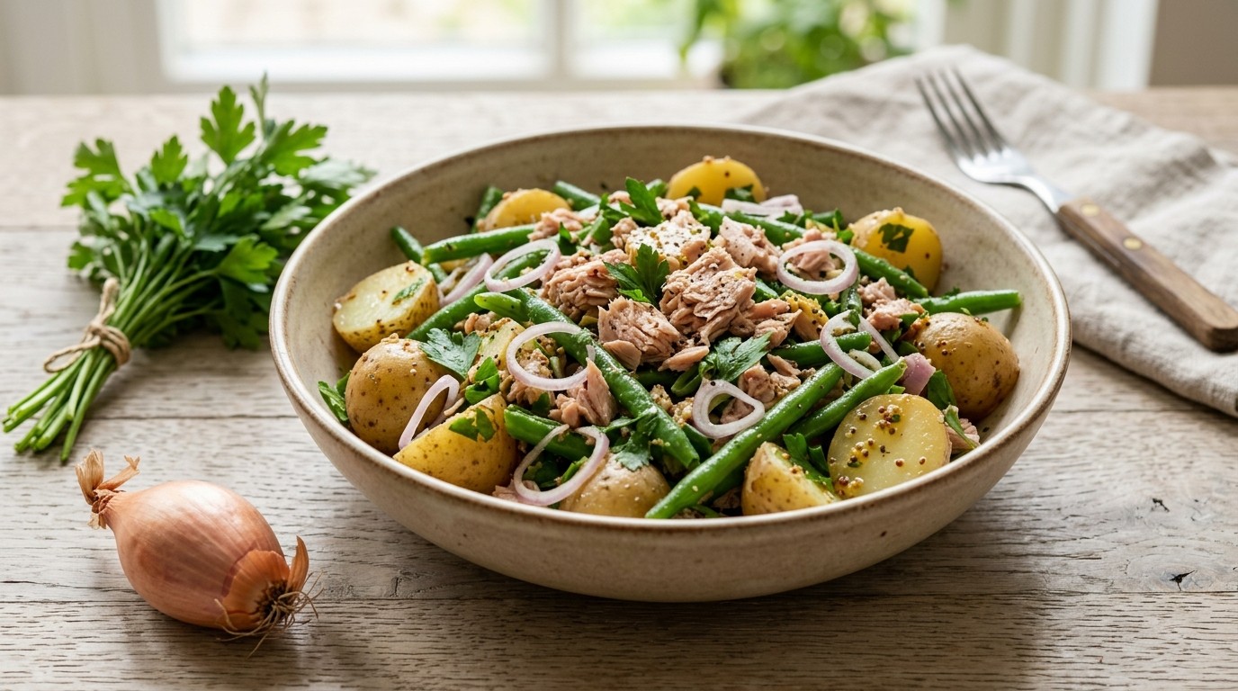 Aardappel-bonensalade