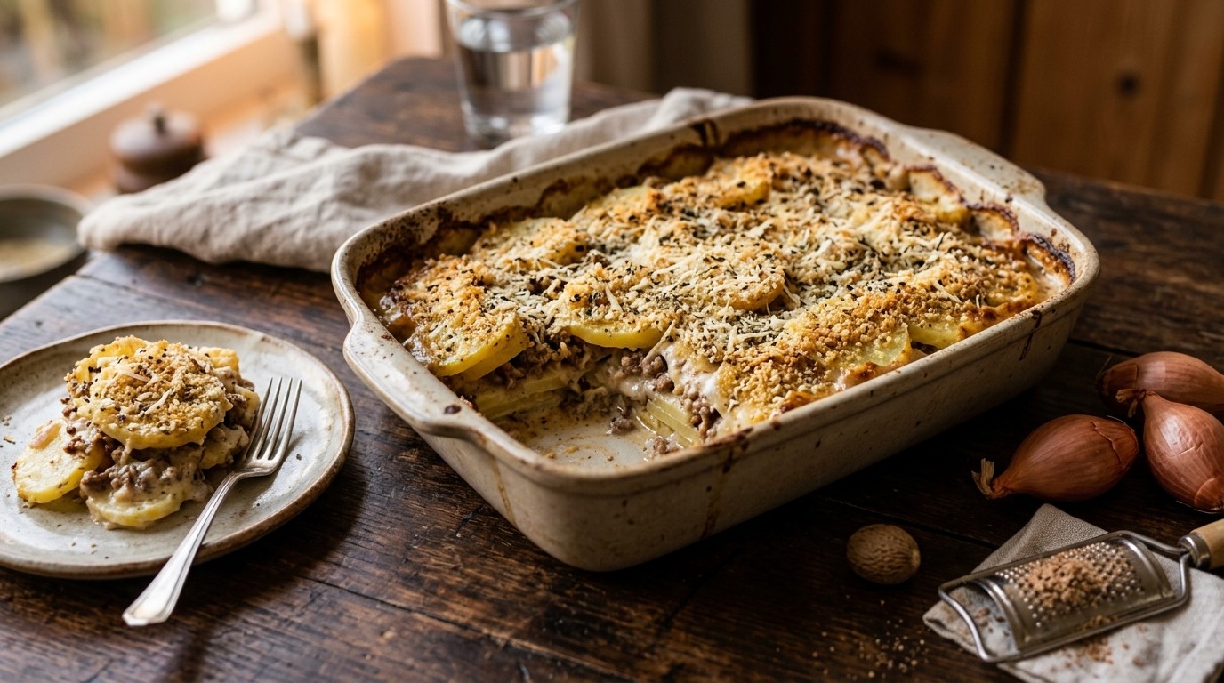 Aardappel-gehaktschotel